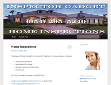 Tablet Screenshot of inspectorgadgethomeinspections.com